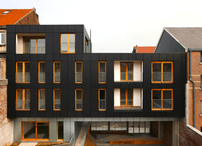 MDW Architecture, Brussels, Belgium, green design, sustainable design, eco-design, green roof, daylighting, natural materials, urban spaces, Le Lorraine, energy efficiency,