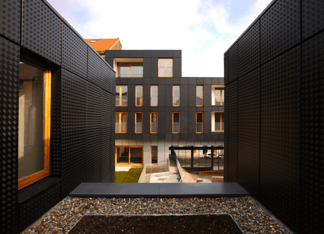 MDW Architecture, Brussels, Belgium, green design, sustainable design, eco-design, green roof, daylighting, natural materials, urban spaces, Le Lorraine, energy efficiency,