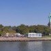 green design, eco design, sustainable design, LEED Platinum, Liberty Island, Acheson Doyle Partners Architects, geothermic heating, glass curtain, rain water recycling, Statue of Liberty Cruises