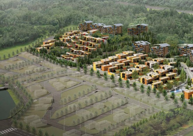 green design, eco design, sustainable design, Korea National Housing Competition, Mack Architects, Seoul, Pan Gyo Housing project, sustainable housing complex, green roof, natural ventilation
