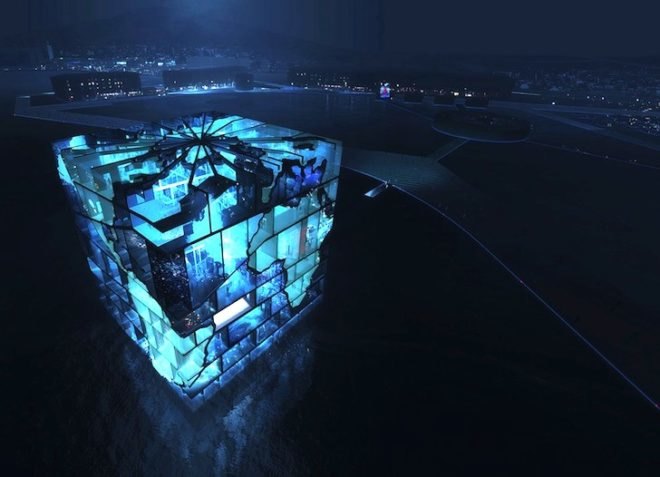 2012 World Expo, South Korea, Water Cube Pavilion, Aquarium, MVRDV, green design, sustainable design, eco design, biomimicry, world oceans, global climate, glass, thermal insulation, naturally lit, naturally ventilated, nature