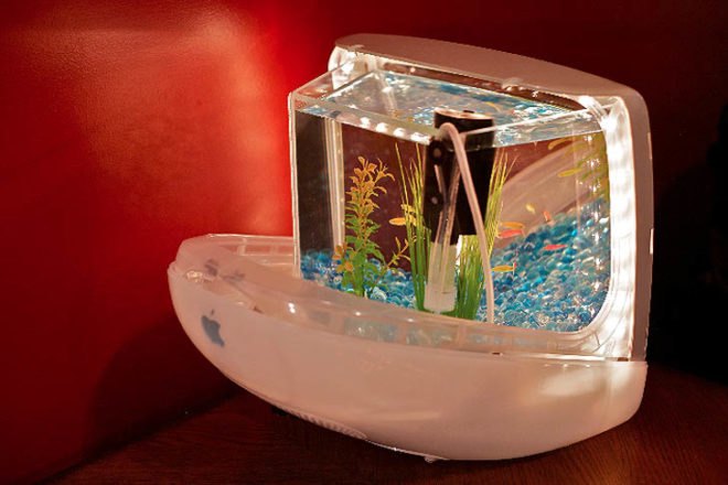 green design, eco design, sustainable design, Apple G3 iMac, recycled Mac computer, Jake Harms, Macquariums, upcycled computer, innovative fish tanks