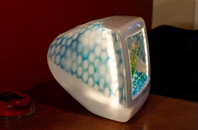 green design, eco design, sustainable design, Apple G3 iMac, recycled Mac computer, Jake Harms, Macquariums, upcycled computer, innovative fish tanks