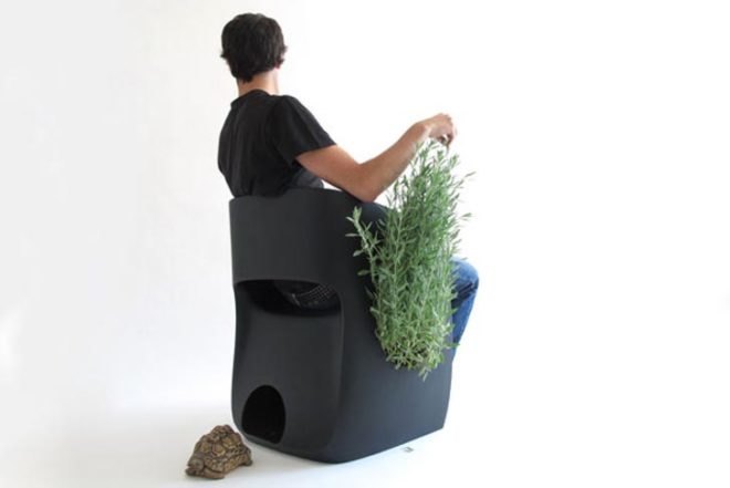 Urban farming,Recycled Materials,Modern Pets,green pets Green,Products,Green Materials,green furniture,Gardening,Botanical,biomimicry,spanish design,martin azua,recycled polyethylene chair,furniture to interact with animals