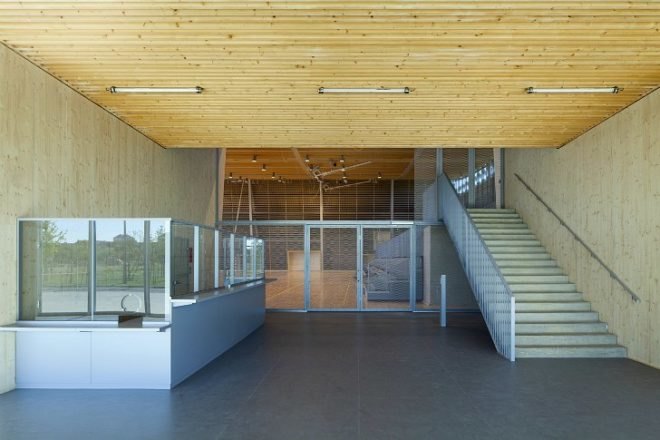 Monconseil Sports Hall, Explorations Architecture, tours, france, multi-purpose building, gym, daylighting, brise-soleil, photovoltaics