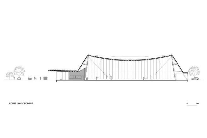Monconseil Sports Hall, Explorations Architecture, tours, france, multi-purpose building, gym, daylighting, brise-soleil, photovoltaics