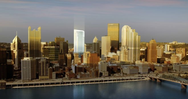 PNC Tower, PNC Financial Services, Pittsburgh, green design, LEED, Doug Gensler, geothermal, green wall, green roof, energy efficient design,