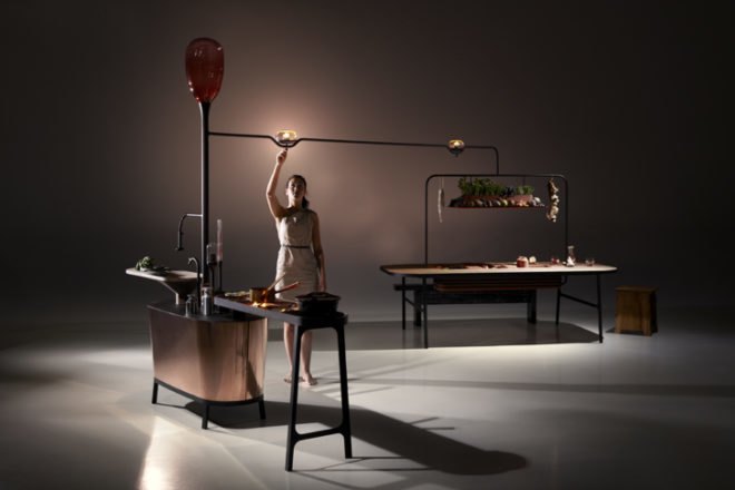 green design, eco design, sustainable design, green products, dutch design week, philips, microbial home, bacteria, bacteria fueled lamps, compost, methane power, methane powered home, larder,