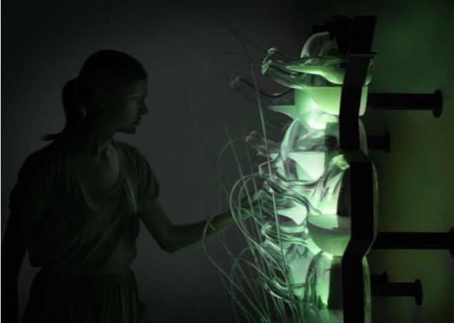 green design, eco design, sustainable design, green products, dutch design week, philips, microbial home, bacteria, bacteria fueled lamps, compost, methane power, methane powered home, larder,