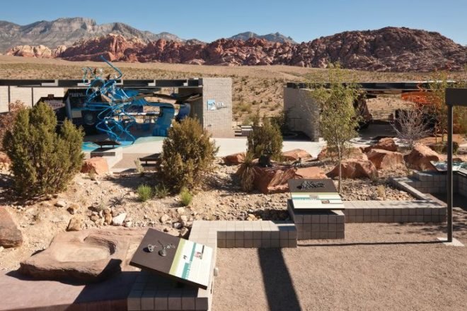 Red Rock Visitor Canyon Center, Line and Space, las vegas, national conservation area, visitor center, desert architecture
