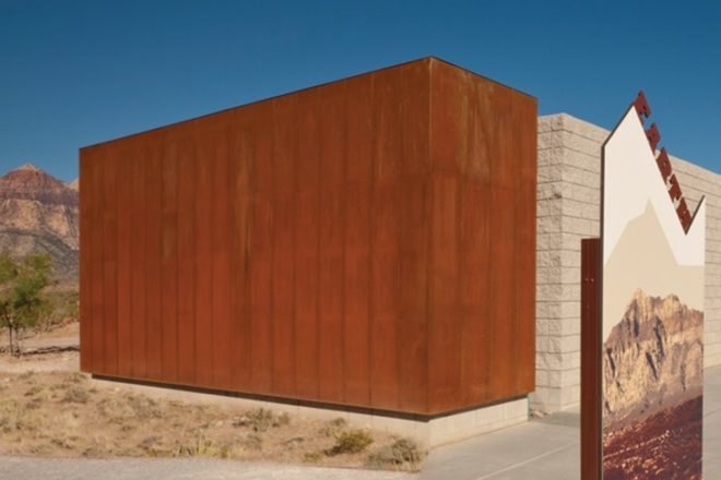 Red Rock Visitor Canyon Center, Line and Space, las vegas, national conservation area, visitor center, desert architecture