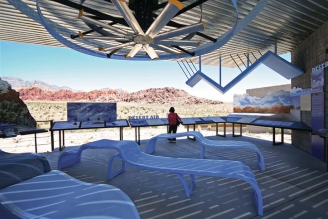 Red Rock Visitor Canyon Center, Line and Space, las vegas, national conservation area, visitor center, desert architecture