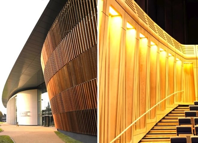 BREEAM, Cardiff, Wales, BREEAM Excellent, BFLS, BFLS Architecture, Royal Welsh College of Music & Drama, green roof, natural lighting, natural ventilation, green building, green design, eco design, sustainable design, ground source heating and cooling, passive design