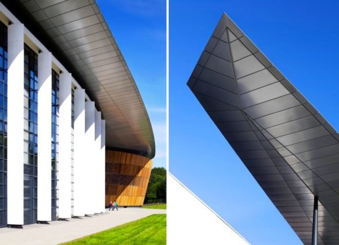 BREEAM, Cardiff, Wales, BREEAM Excellent, BFLS, BFLS Architecture, Royal Welsh College of Music & Drama, green roof, natural lighting, natural ventilation, green building, green design, eco design, sustainable design, ground source heating and cooling, passive design