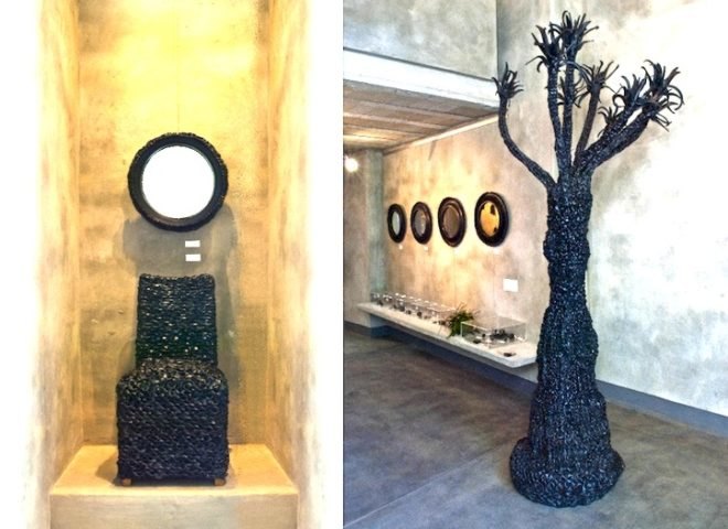 Roché Van Den Berg, 101 Dorp Gallery, Slee, rubber, upcycling, solo exhibit, Rubber, Recycle, Relove, recycled materials, Western Cape, Stellenbosch, art, environmental art, green art, green design, sustainable design, eco-design, interiors,