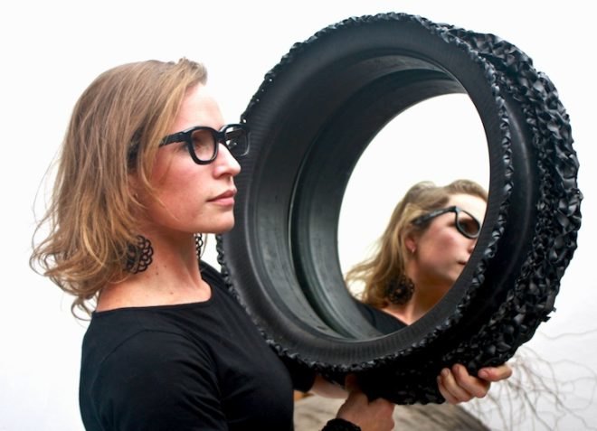 Roché Van Den Berg, 101 Dorp Gallery, Slee, rubber, upcycling, solo exhibit, Rubber, Recycle, Relove, recycled materials, Western Cape, Stellenbosch, art, environmental art, green art, green design, sustainable design, eco-design, interiors,