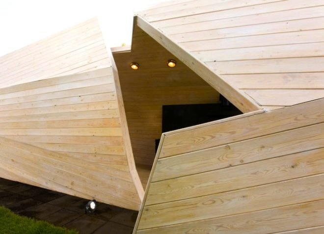 The Village Talks, Dachniy Otvet, reality TV, design TV, green design, sustainable design, eco-design, Za Bor, Moscow, Russia, minimalist design, nature, self-supporting, gazebo, larch timber, sustainable timber, elements, year-round
