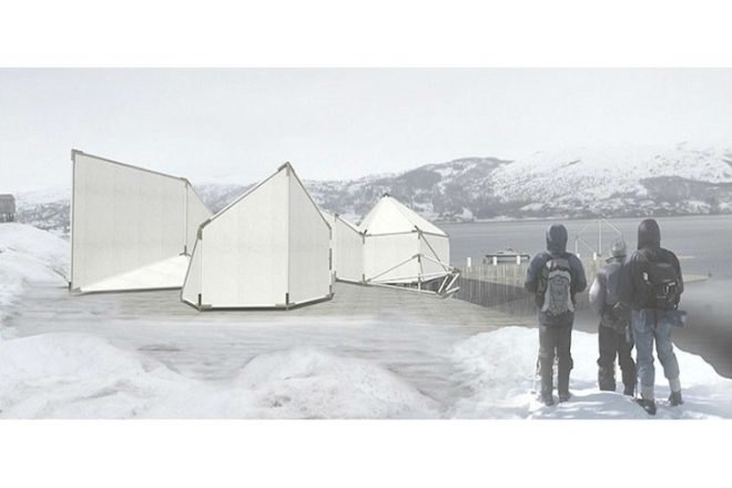 Saivu Valnesfjord, Eriksen Skajaa Architects, saivu, modular shelters, national park, norway, gateway, green design