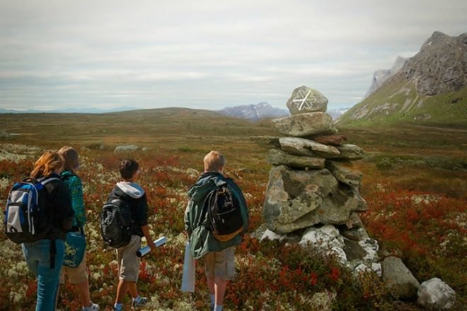 Saivu Valnesfjord, Eriksen Skajaa Architects, saivu, modular shelters, national park, norway, gateway, green design