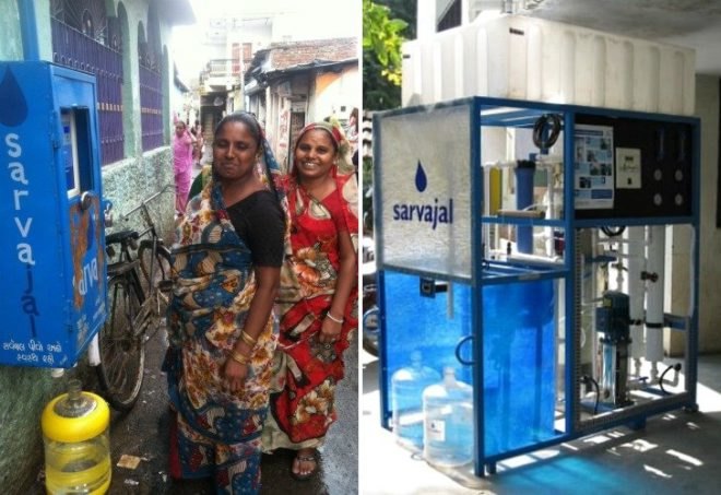 Sarvajal Water ATMs, sarvajal, water filtration, clean water, india, water dispensers, clean water franchises