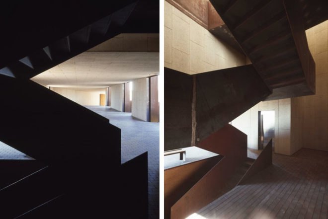 Green Materials,Architecture,landscape architecture,minimal architecture,spanish design,huelva,archeological site,museum,rust,recycled weathering steel,huelva university,natural light,city views