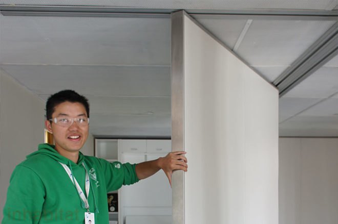 solar decathlon Team China, 2011 solar decathlon, Tonji University solar decathlon, green home, container house, china container house, Solar array shading, eco house, Y Container, Phase change walls, Vacuum insulated panels, solar hot water,