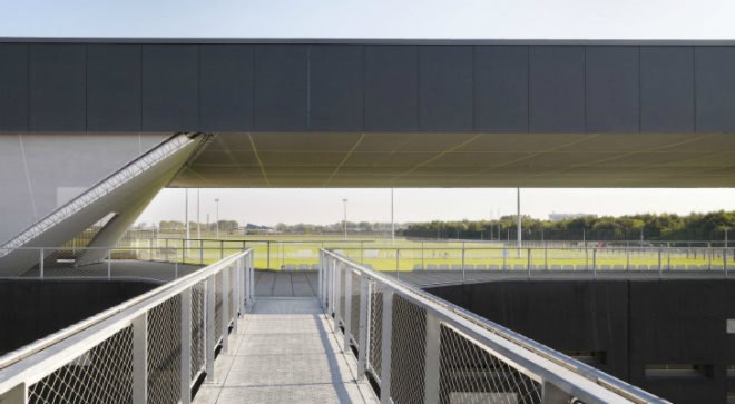 Stadium du Littoral, Olgga Architectes, france, renewable energy, net zero energy, eco stadium