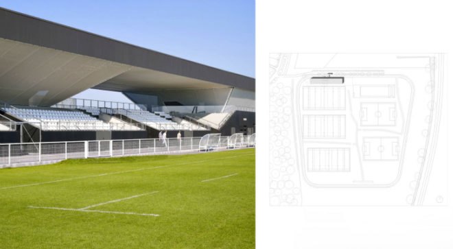 Stadium du Littoral, Olgga Architectes, france, renewable energy, net zero energy, eco stadium