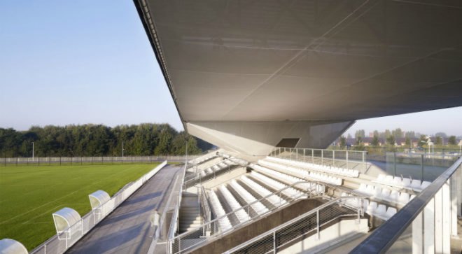 Stadium du Littoral, Olgga Architectes, france, renewable energy, net zero energy, eco stadium