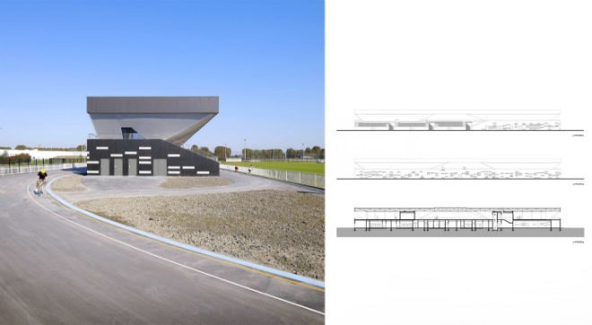 Stadium du Littoral, Olgga Architectes, france, renewable energy, net zero energy, eco stadium