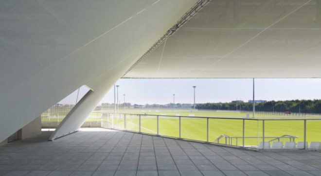 Stadium du Littoral, Olgga Architectes, france, renewable energy, net zero energy, eco stadium
