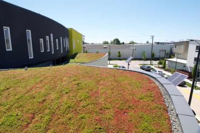 american society of landscape architects, green infrastructure, stormwater, rain garden, rainwater, harvesting, bioswale, green roof, vegetated roof, tassafaronga housing village, david baker, h2o flow, chapel hill, michael roy layne, solar gain inc., apache nitrogen products, rainwater storage, greywater, graywater