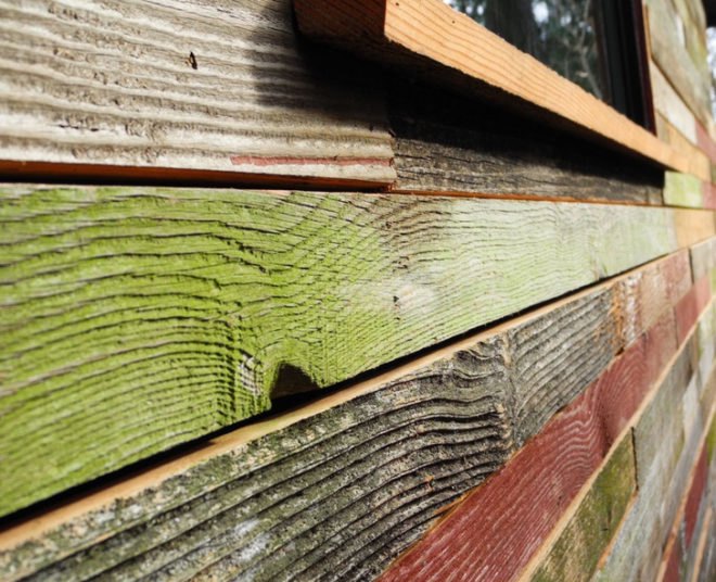 micro homes, small homes, tiny homes, tiny houses, micro structures, Megan Lea, Backyard House, recycled barnboard, barnboard house, recycled materials, sustainable building, backyard houses, backyard spaces, garden house