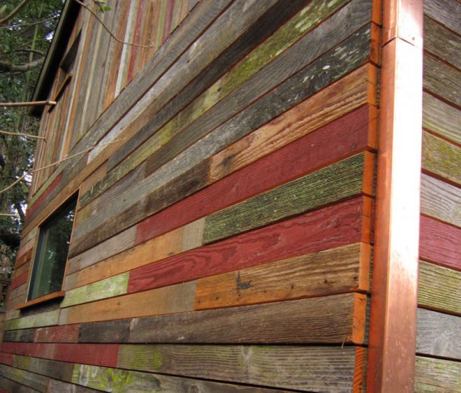 micro homes, small homes, tiny homes, tiny houses, micro structures, Megan Lea, Backyard House, recycled barnboard, barnboard house, recycled materials, sustainable building, backyard houses, backyard spaces, garden house