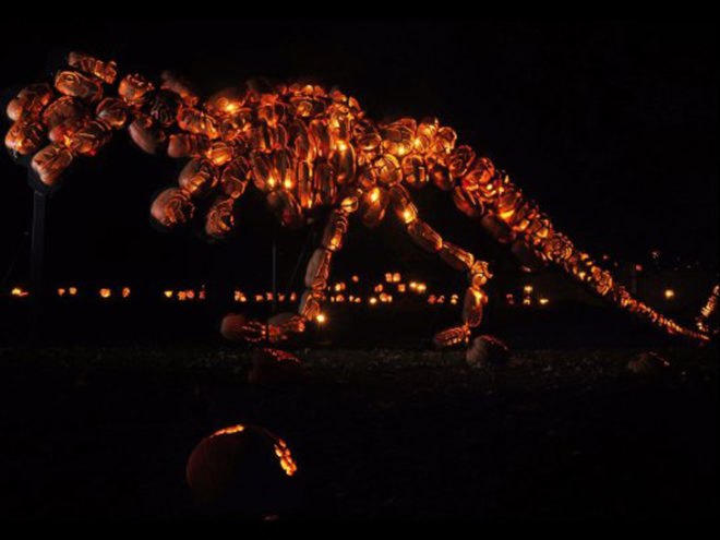 The Great Jack O'Lantern Blaze, Blaze, Jack O'Lantern, Jack O'Lantern Blaze, Halloween, pumpkin, pumpkins, pumpkin carving, land art, installation, installation art, landscape, natural landscape, eco design, landscape design, Hudson Valley, Van Cortlandt Manor, Michael Natiello, New York, upstate New York, waterfront, Hudson River, Jay Woods, artist, music, food, festival, harvest, night, dinosaurs, mummies, pyramids, tomb