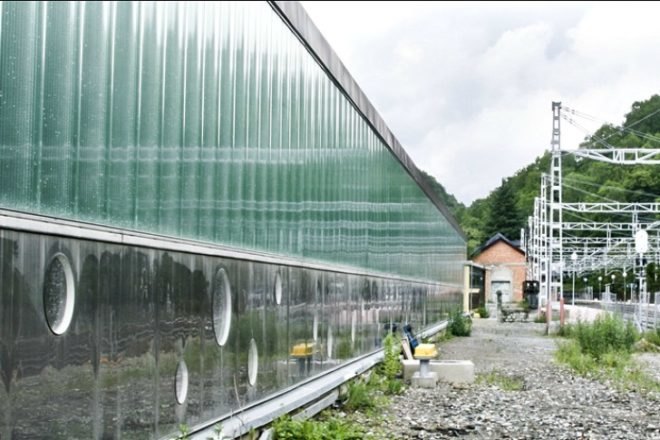 Train Store in Ribes, SAU Taller d'Arquitectura, train station, spain, daylighting, solar power, saw-toothed roof