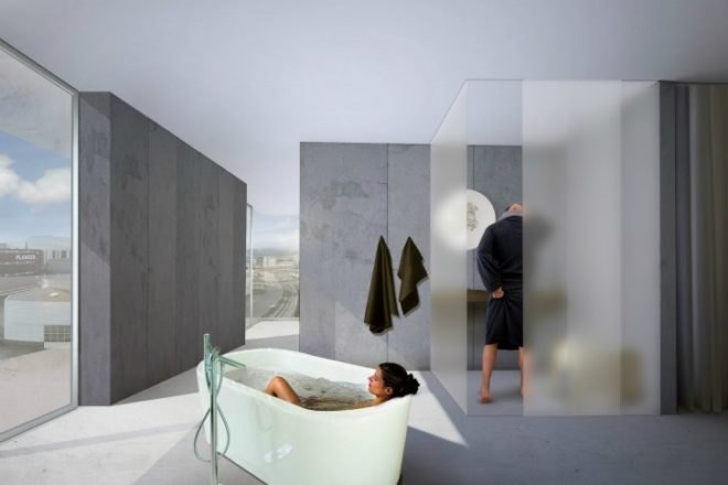 Transitlager, BIG, mixed use development, green renovation, basel, switzerland, green building
