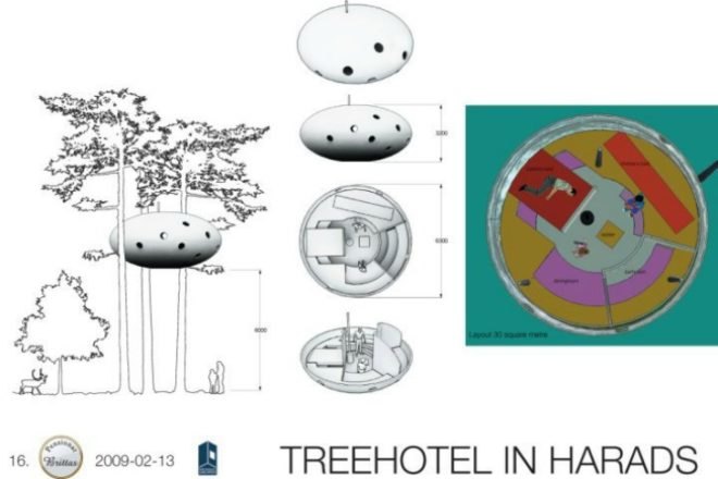 UFO Room, Treehotel, eco tourism, prefab, ufo, green hotel, eco hotel, sweden