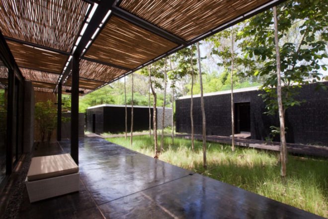 Sustainable Building,Green Resources,Green Materials,Botanical,Architecture,thailand,Kao Yai National Park,local stone,bamboo,showroom,thai elephants rescue center,skylight,floor to ceiling windows