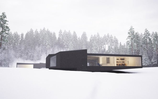green design, eco design, sustainable design, MIT School of Architecture, William O'Brien Jr, Twins Home, vacation homes, self irrigating system, rainwater collection, glass curtain