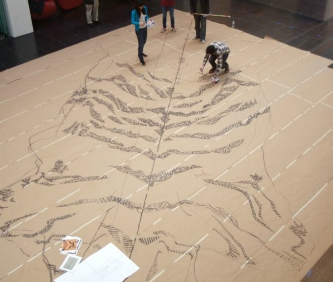 xu bing, virgina museum of fine arts, tobacco project, first class:2011, tiger skin rug cigarettes, cigarette art, repurposed art materials, chinese art cigarettes, tobacco art, tobacco industry art