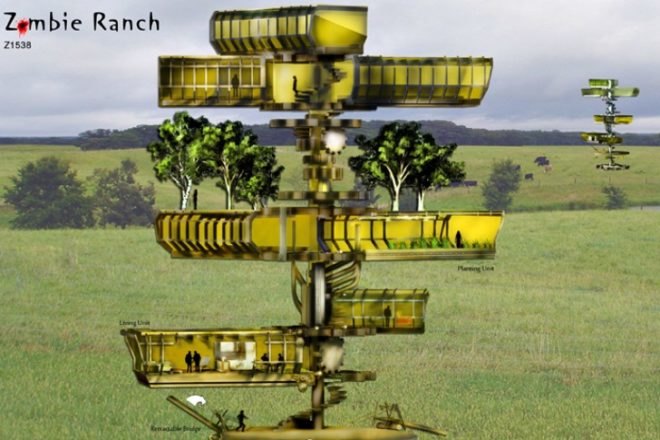 Zombie Safe House Competition, zombie proof design, zombie safe house, zombie architecture, disaster proof design