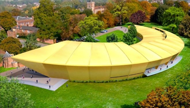 Rafael Viñoly, Firstsite Arts Center, is it green, daylighting, recycled materials, BREEAM, Colchester, UK, Golden Banana, Golden Blunder, sustainable design, green design, eco-design, mixed-use development, energy efficiency