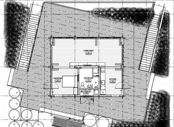 green design, eco design, sustainable design, Florida International University, perFORM[D]ance House, Paul Rudolph, glazing system, Louvers, photovoltaic roof, Solar Decathlon, Murphy Bed