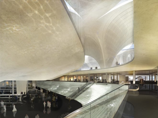 kuwait international airport, kuwait, foster and partners, green design, eco-design, green architecture, solar panels, green airports, leed gold, leed gold building, leed gold airport, kuwait green building, kuwait architecture