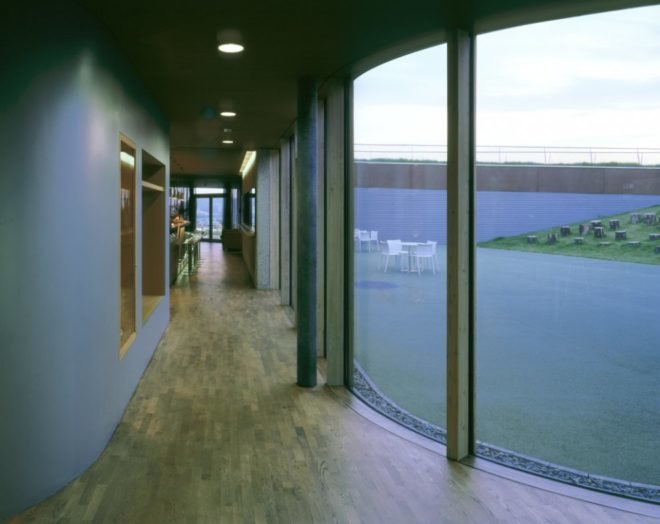 X Architekten, Austria, St. Oswald Clubhouse, heat exchange, harvest thermal waste,green roof, golf club, zero energy, green design, sustainable design, eco-design, pesticide free, natural landscaping