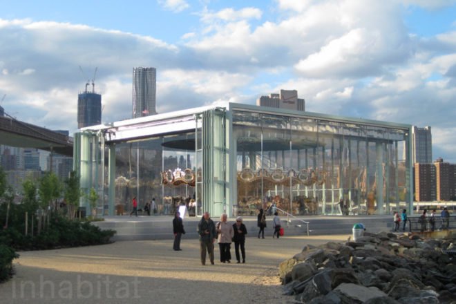 jane's carousel, brooklyn bridge park carousel, brooklyn bridge park, jane walentas, janes carousel nyc, historic carousel, new york city carousel, jean nouvel, jean nouvel pavilion