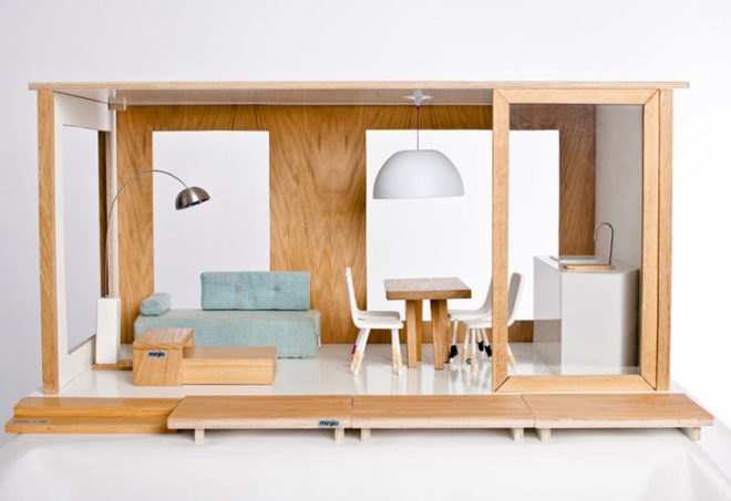 Barbie, toys, inhabitots, architecture, Miniio, dollhouse, eco toys,