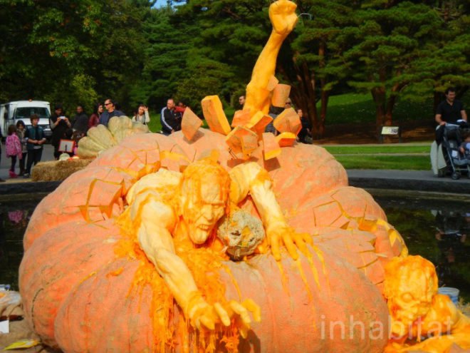 biggest pumpkin, botanical gardens, bronx, fall, fall events, fall events nyc, jim bryson, Jim Bryson biggest pumpkin in the world, New York botanical gardens, news, ny botanical gardens, nyc, nyc events, pumpkin, pumpkin carving, pumpkin events, world’s largest pumpkin, ray villafane