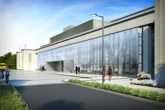 Queens Museum of Art Expansion, queens museum of art, grimshaw architects, grimshaw queens museum, green building, flushing meadows corona park, sustainable art musem